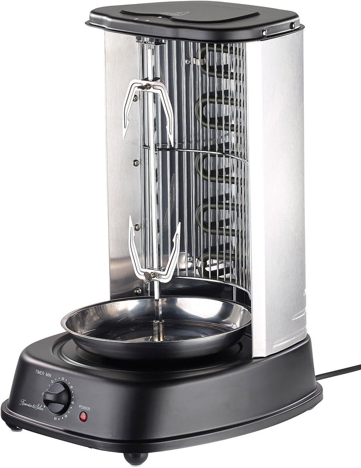 Rosenstein & Söhne Gyrosgrill: Döner- und Gyros-Grill, 2.000 Watt, Mittelspiess mit Spiessgabeln, Ti