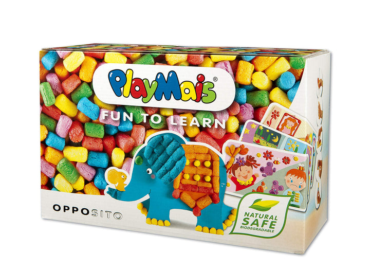 PlayMais FUN TO LEARN Opposito Bastel-Set für Kinder ab 3 Jahren I Motorik-Spielzeug mit 550 PlayMai