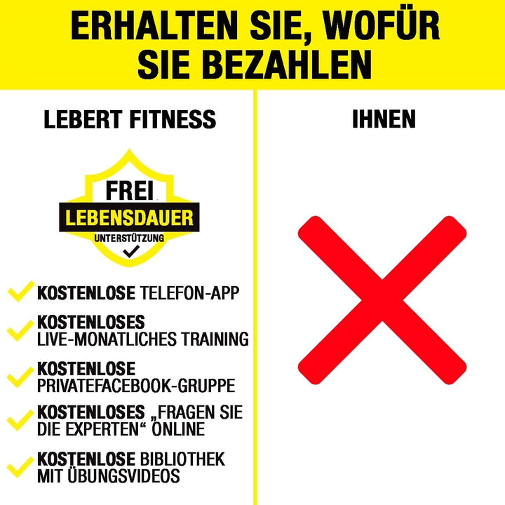 Lebert Fitness Equalizer mit Resistance Band Orange - L, Orange - L