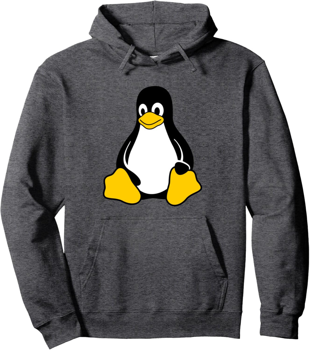 Linux Tux Penguin Mascot Open Source Nerd Geek Pullover Hoodie