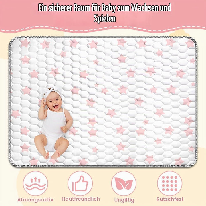 Baby Spielmatte, 150 * 200cm Baby Krabbelmatte, Baby Faltbare Spielmatte, Krabbeldecke für Baby, Kle