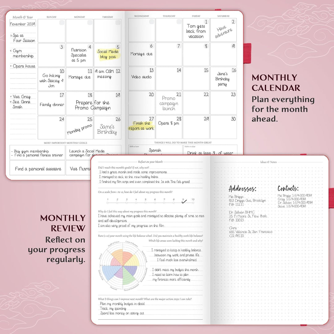 Legend Planner PRO - Deluxe Wochen- und Monatsplaner zur Steigerung der Produktivität und Erreichung