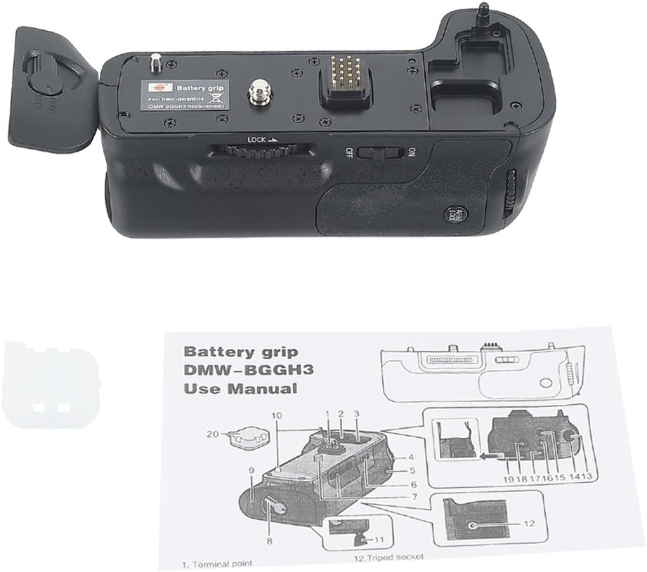 DSTE® Batterie Griff für Panasonic Lumix GH3 DSLR Digital Kamera als DMW-BGGH3 mit (2 packung) DMW-B