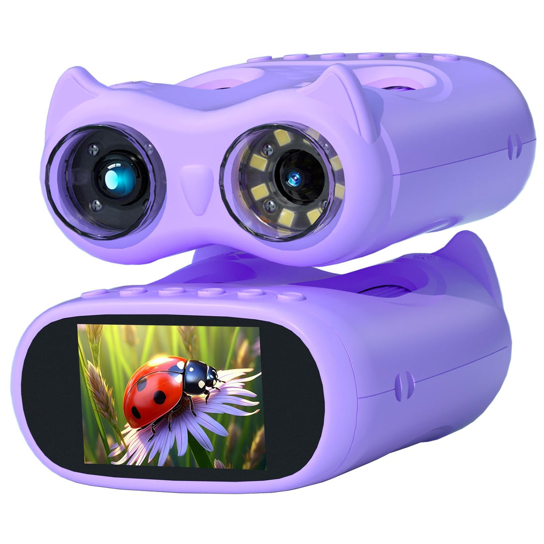 Digitales Mikroskop für Kinder, 2-in-1 1000X Tragbares Mikroskop &amp; 10X Fernglas für Kinder mit Foto