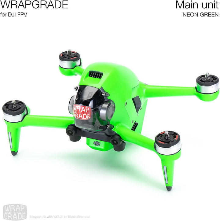 WRAPGRADE Skin Kompatibel mit DJI FPV (NEON Green)