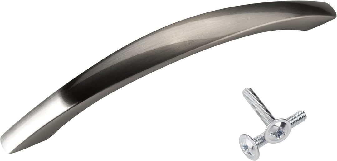 15 x SO-TECH® Möbelgriff Bügelgriff Bogengriff Deja BA 128 mm Edelstahloptik 15 x Finition acier ino