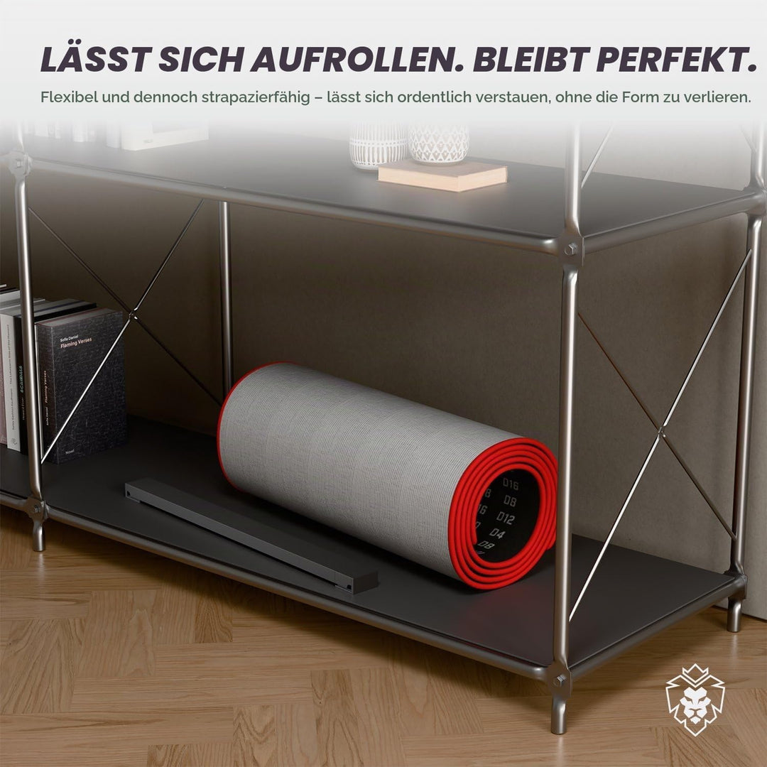 KOTO - Oche Carpet Checkout Dartmatte 285 x 60 cm, Dartmatte mit Anti-Rutsch-Beschichtung, Wurflinie