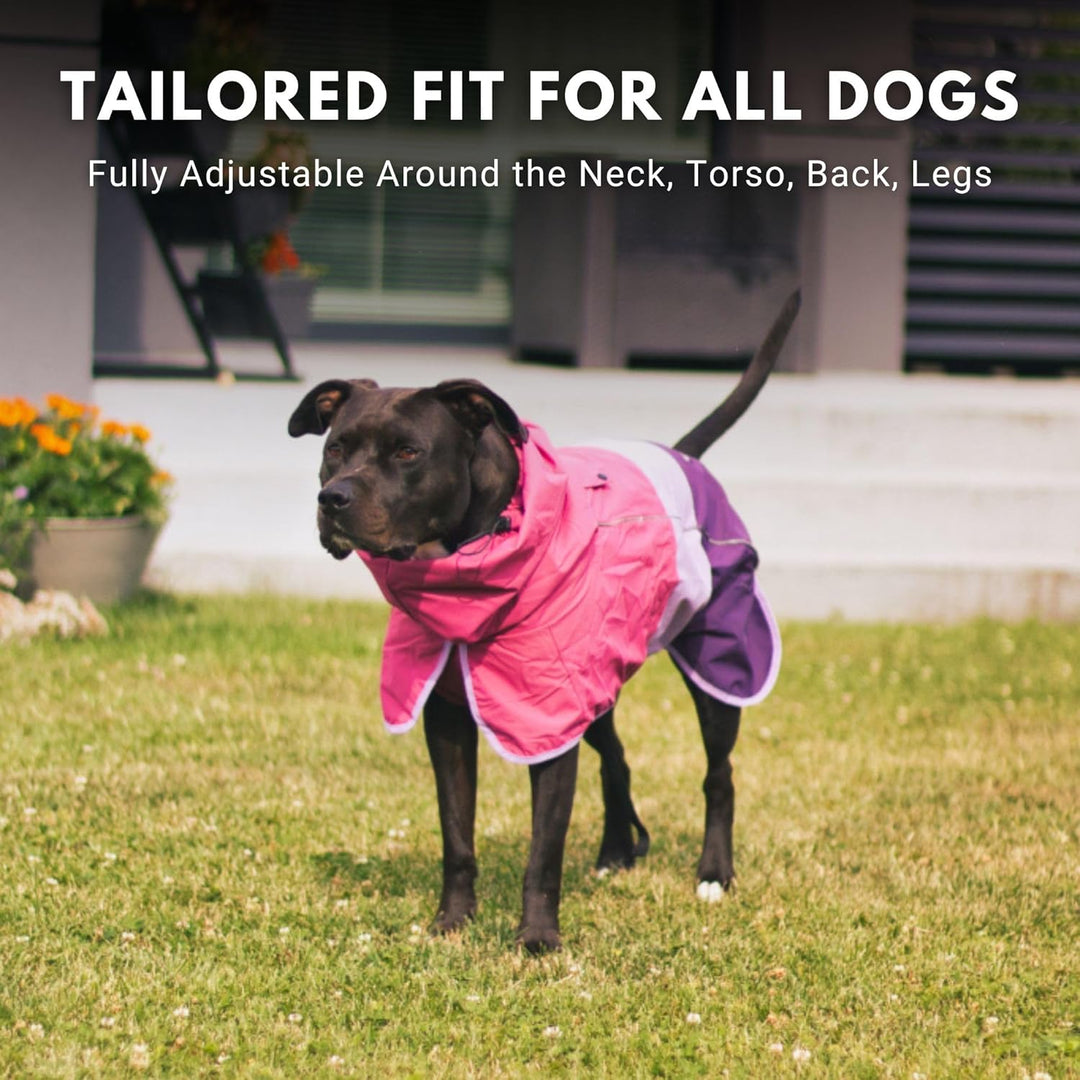 Spark Paws Hunderegenmantel, wasserdichte, Winddichte Regenjacke, für kleine, mittelgrosse, grosse u