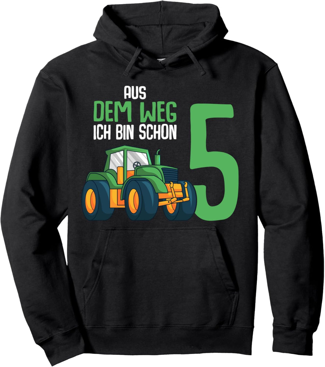 5. Geburtstag Traktor Trecker 5 Jahre Kinder Junge Pullover Hoodie