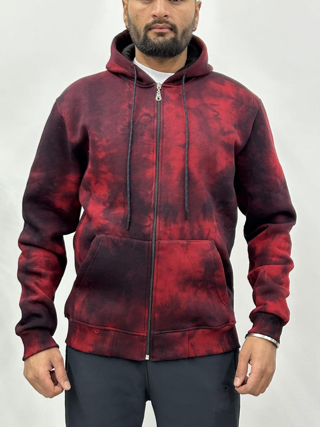 Raff & Taff Herren Zipper Hoodies Kapuzenjacke Sweatjacke Übergangsjacke Jacke Basic Schlicht bis 8X
