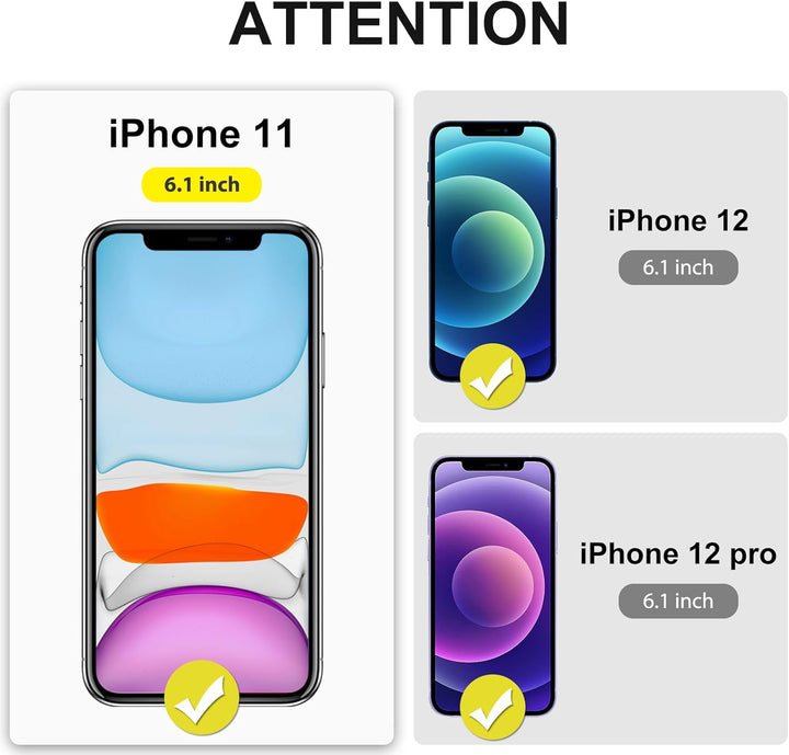 SPARIN Panzer Schutz Glas für iPhone 11 / XR und iPhone 12/12 Pro Schutzfolie, 3 Stück 9H Härte Glas