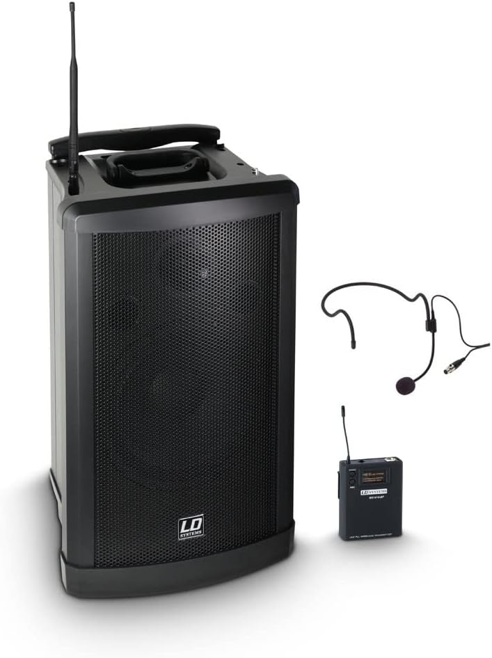 LD Systems Roadman 102 HS B5 ; Mobiler PA Lautsprecher mit Headset 584-607 MHz 584 - 607 MHz mit Hea