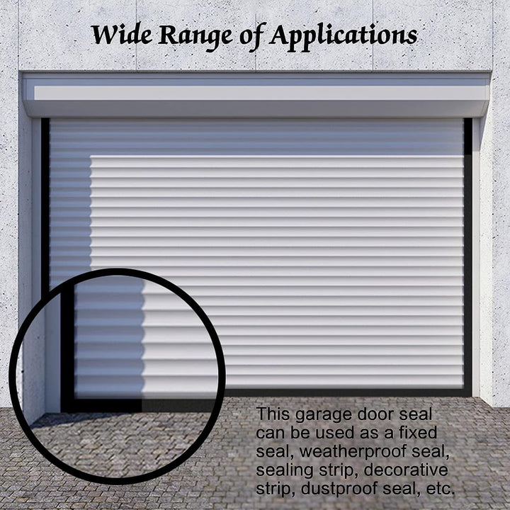 Garagentordichtung, 6 m, Universal, leicht zu schneiden, Dicke Schwellendichtung für Garagentorboden