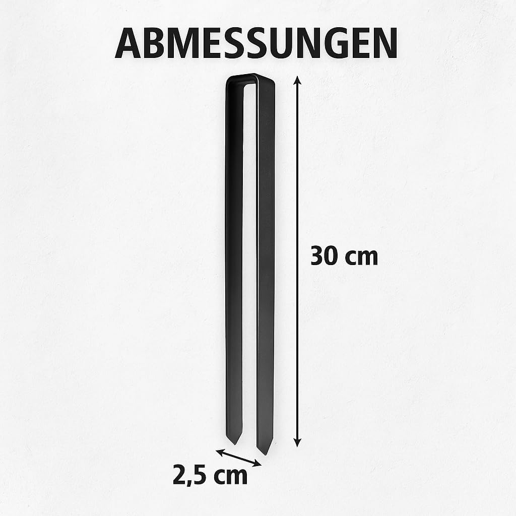 Intergarden Bodenanker für Rosenbogen 4 Stück, Erdspiess, Bodenspiess, Befestigung Rankhilfe, ca. 30