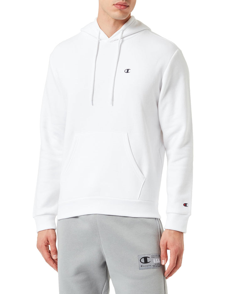 Champion Herren Legacy Basics-Powerblend Fleece Kapuzenpullover XS Bianco, XS Bianco