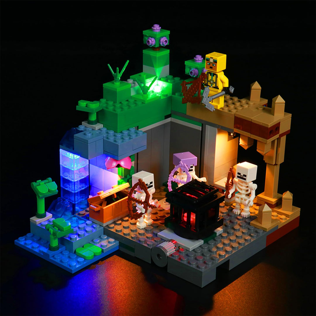 BrickBling Led Licht Set für Lego 21189 Minecraft Das Skelettverlies Spielzeug Set (Kein Lego-Modell