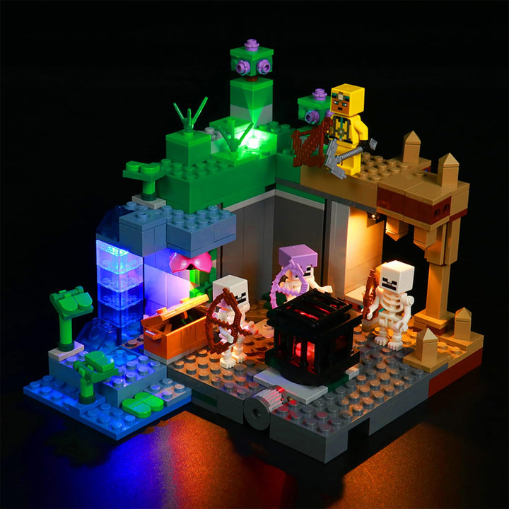 BrickBling Led Licht Set für Lego 21189 Minecraft Das Skelettverlies Spielzeug Set (Kein Lego-Modell