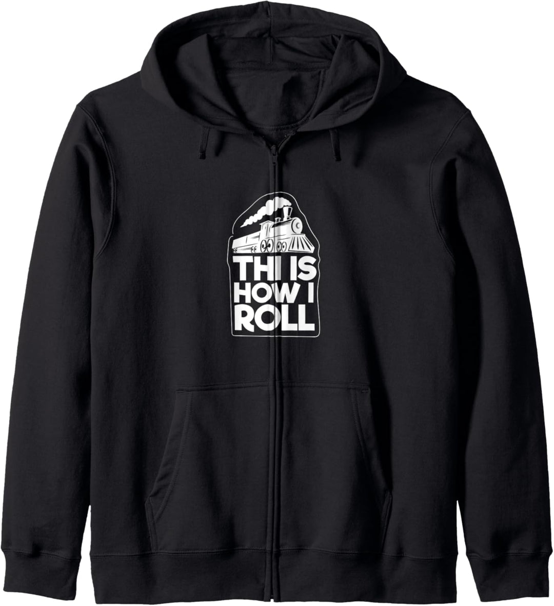 So rolle ich Lustiges Geschenk für Eisenbahn Fans Kapuzenjacke