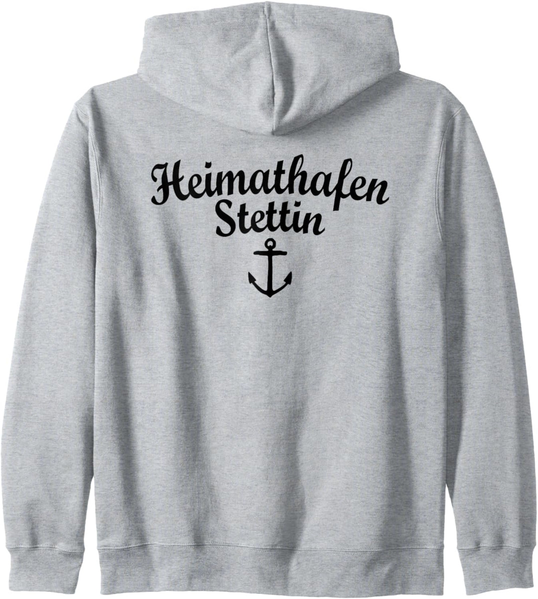 Heimathafen Stettin (Schwarz) Stettin Kapuzenjacke