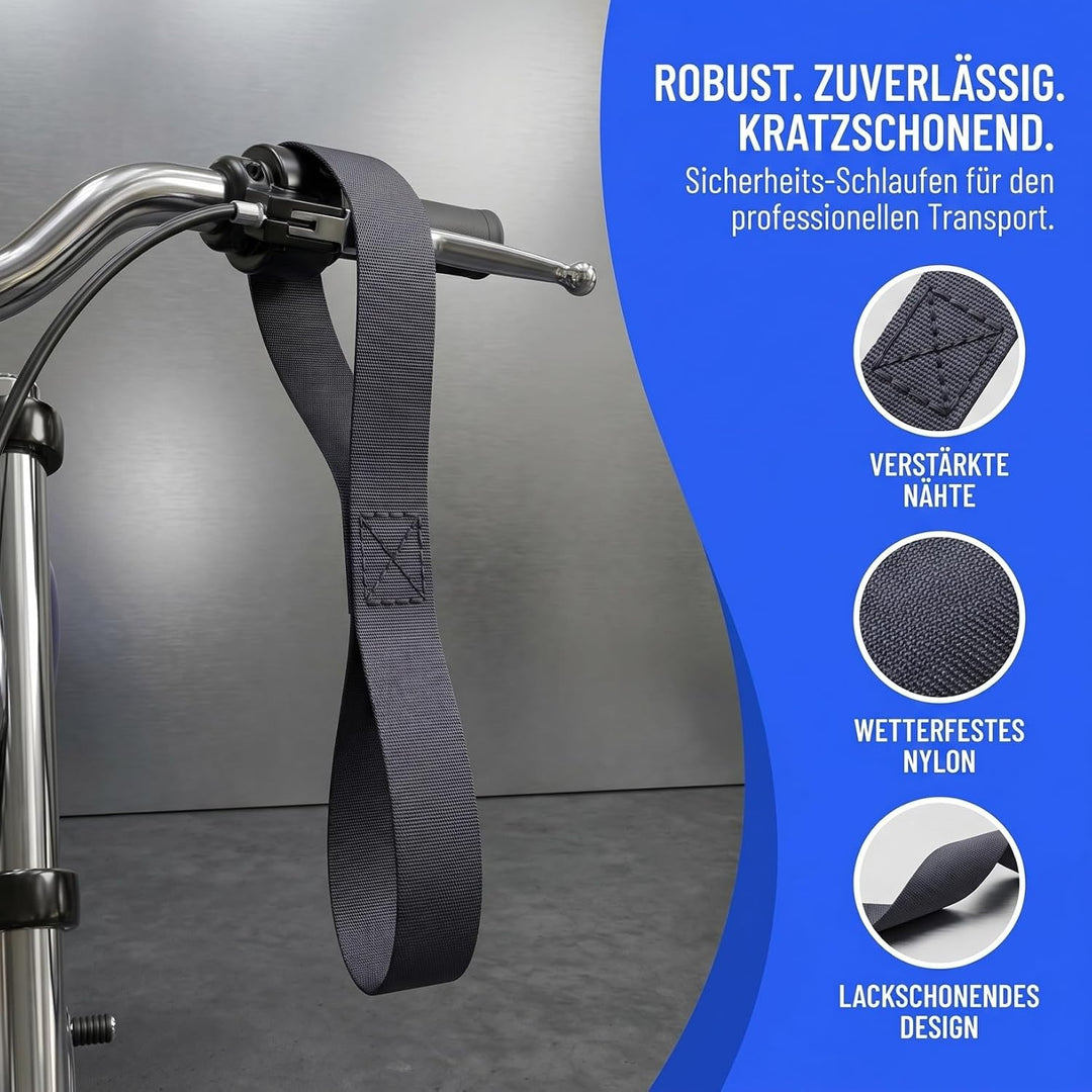8 Stück Schlaufen Spanngurte aus Nylon 46cm Sicherheits Zurrgurte mit Hoher Bruchfestigkeit Kratzsch