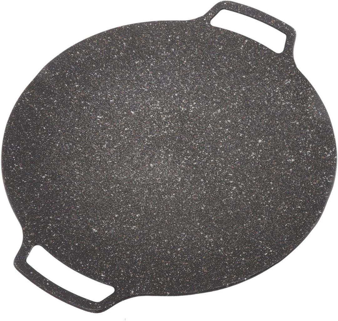 BBQ-Platte,Korean BBQ Grill Pan,Round koreanischer BBQ-Grill Antihaft-Rundbratpfanne,Comales Para To