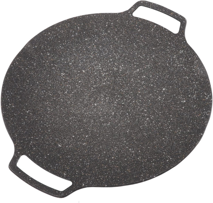 BBQ-Platte,Korean BBQ Grill Pan,Round koreanischer BBQ-Grill Antihaft-Rundbratpfanne,Comales Para To