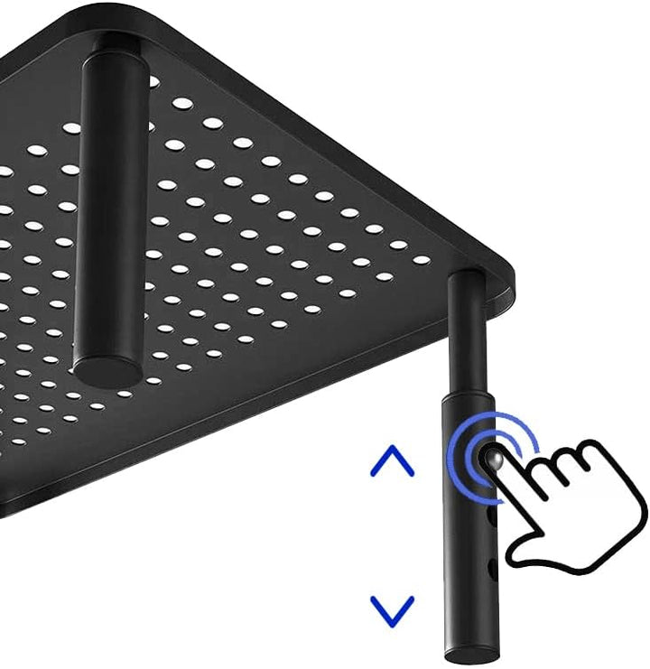 Maclean MC-947 Ergonomischer Monitor-/Laptop-Ständer mit Schublade, 13-32 Zoll Bildschirmgrösse, Höh