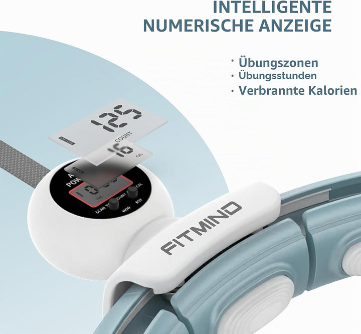 Smart Hula Hoop Reifen Erwachsene, Hula Hoop mit Gewicht Kugel, Hoola Hoop zum Abnehmen für Anfänger