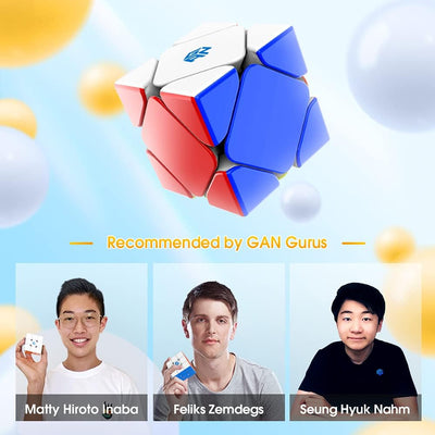 GAN Skewb, 8 Magnete Speedcube Gans Cube Magischer Würfel Puzzle Cube Spielzeug (8 Magnete Standard-
