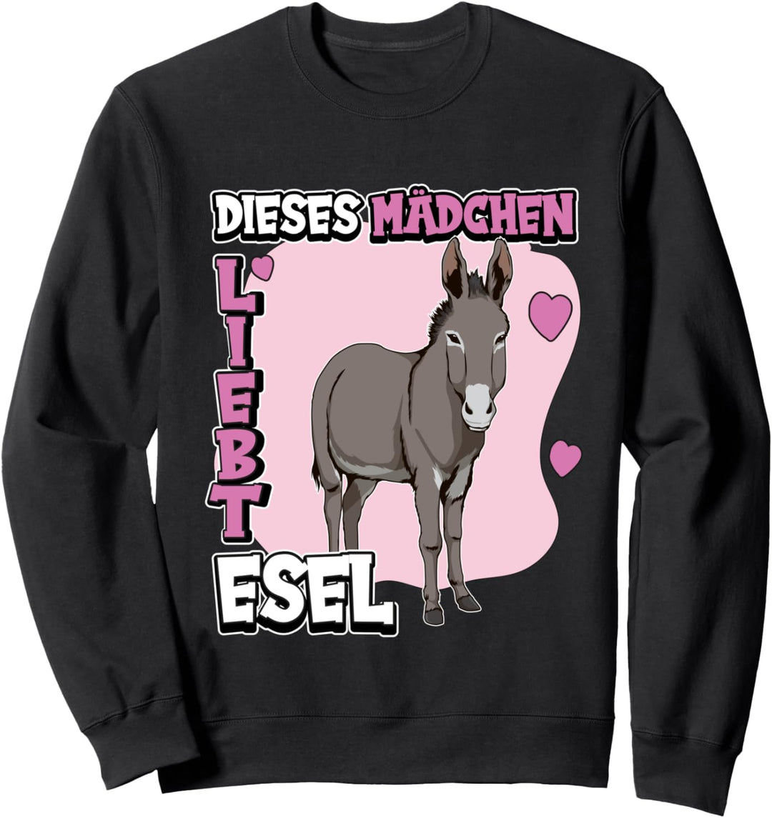 Kinder Esel Sachen Dieses Mädchen liebt Esel Sweatshirt