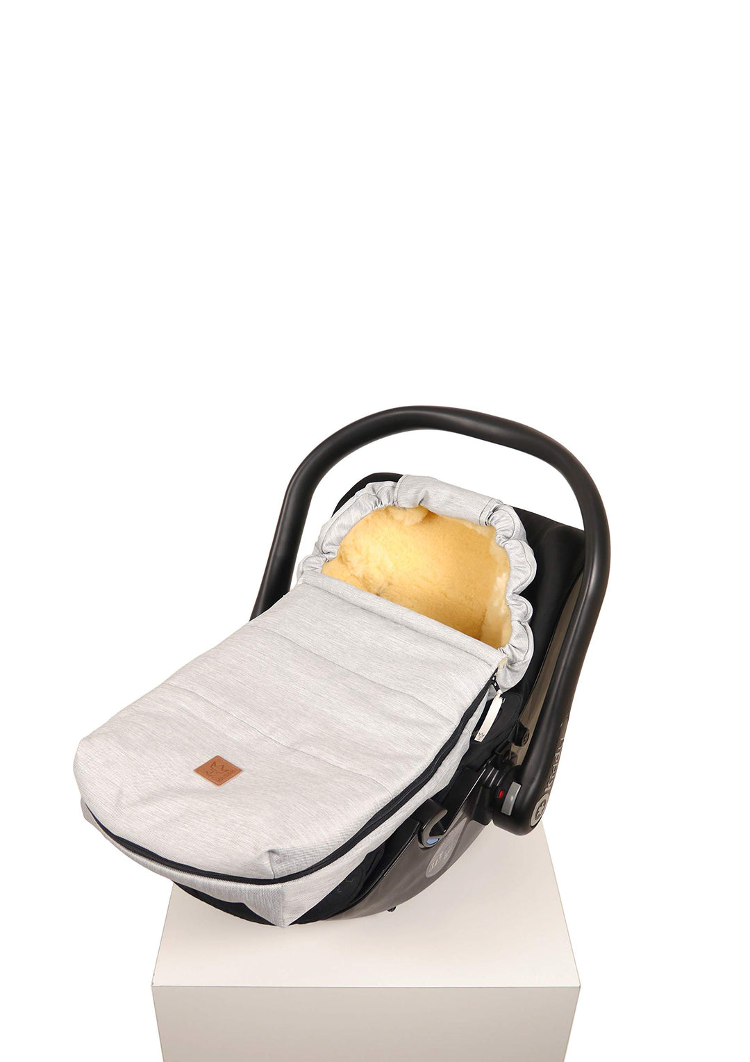 Kaiser 6534197 Babyschalen Fusssack Emma, denim light grey, grau, denim light grey