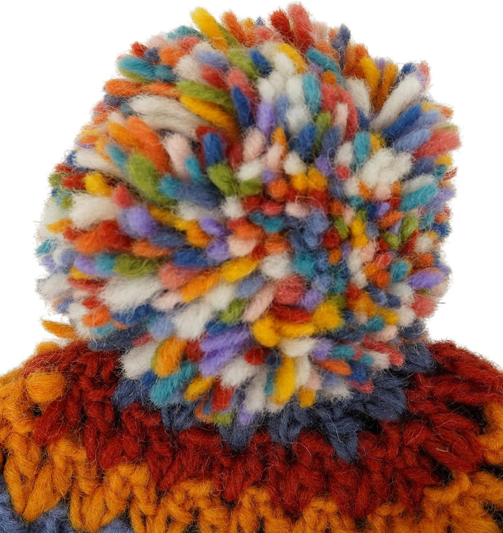 Pachamama Teewärmer, gehäkelt, gestreift, 100 % Wolle