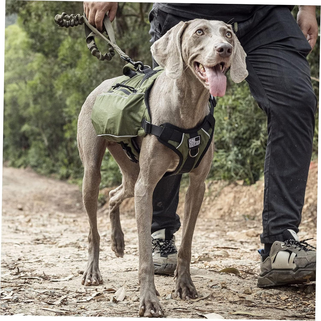OneTigris CAMELUS Hunderucksack Reissen Camping Wandern Hundebackpack für M/L Grösse Hunde (M, Range