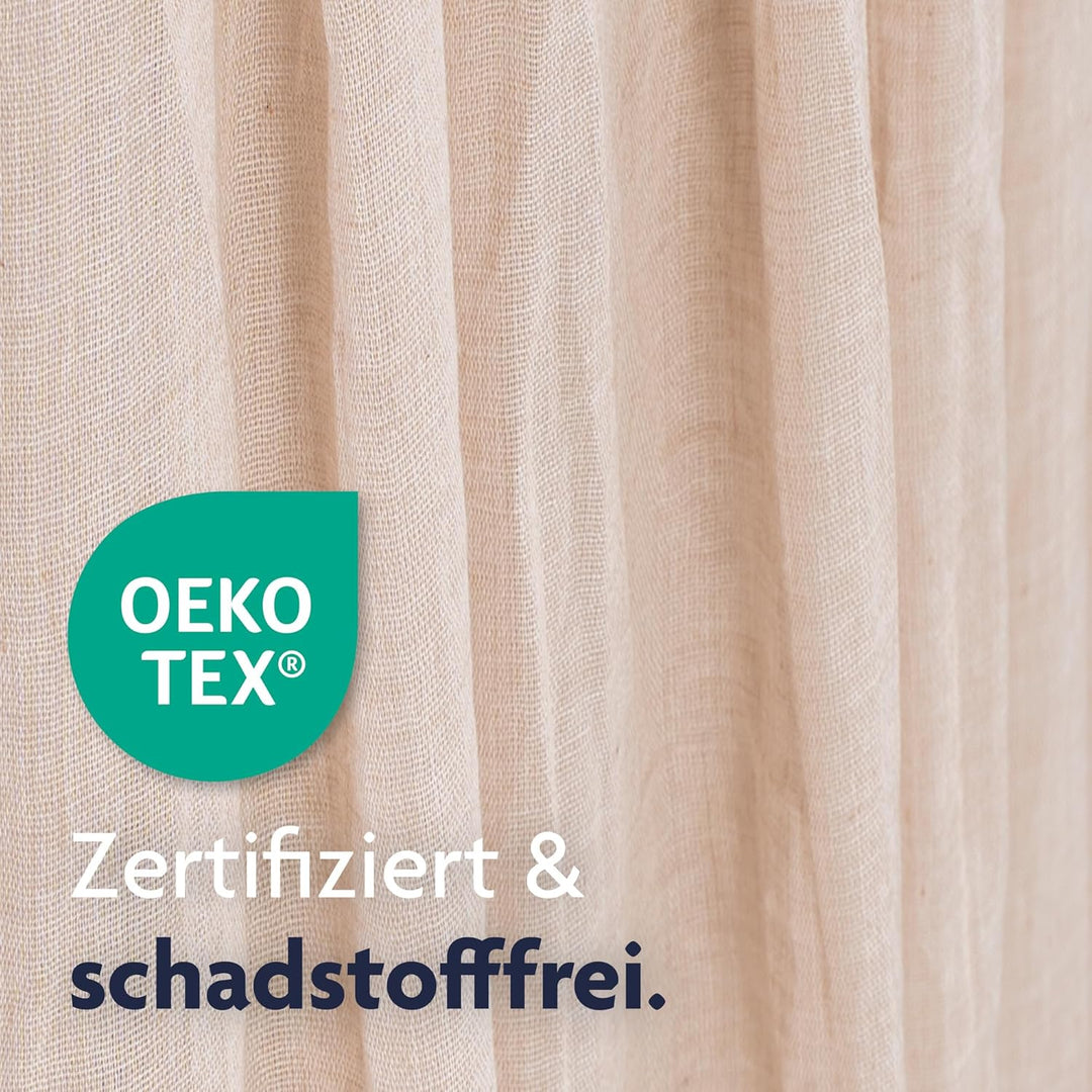 Julius Zöllner Betthimmel aus Voile – für Babybett & Kinderbett – Kinderzimmer Deko – Sand, Sand