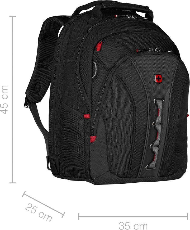 WENGER Legacy Laptop-Rucksack, Notebook bis 16 Zoll, 24 l, Damen Herren, Business Uni Schule Reisen,