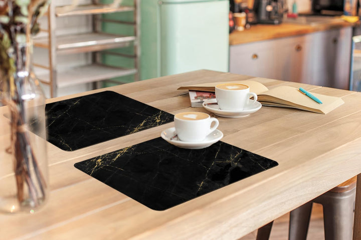KitchenYeah© Platzsets Abwaschbar 6-Teilig 45x30 cm Tischsets Platzdeckchen rutschfeste Platzset Unt