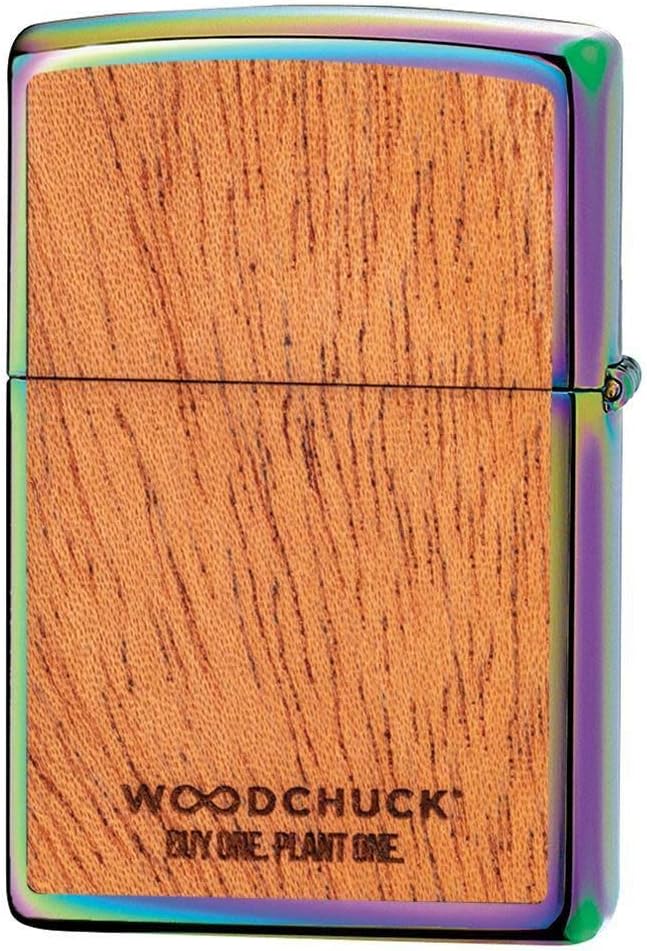 Zippo 29903 Unisex Woodchuck Leaves, Walnut Emblem Feuerzeug, Mehrfarbig, Regular