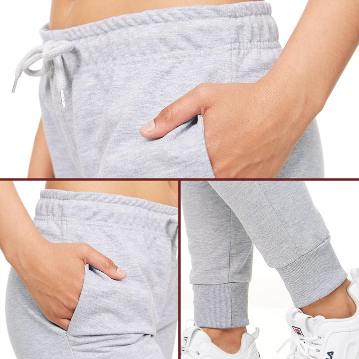 ROSS CAMP Jogginghose Damen - Sporthose Frauen Baumwolle, Trainingshose Fitness High Waist, Sweatpan