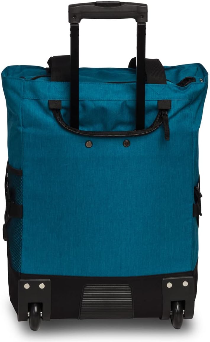 Fabrizio Einkaufstrolley Punta Wheel-Shopping-Roller 52 cm 36 Liter 2 Rollen Petrol/Hellgrün, Petrol