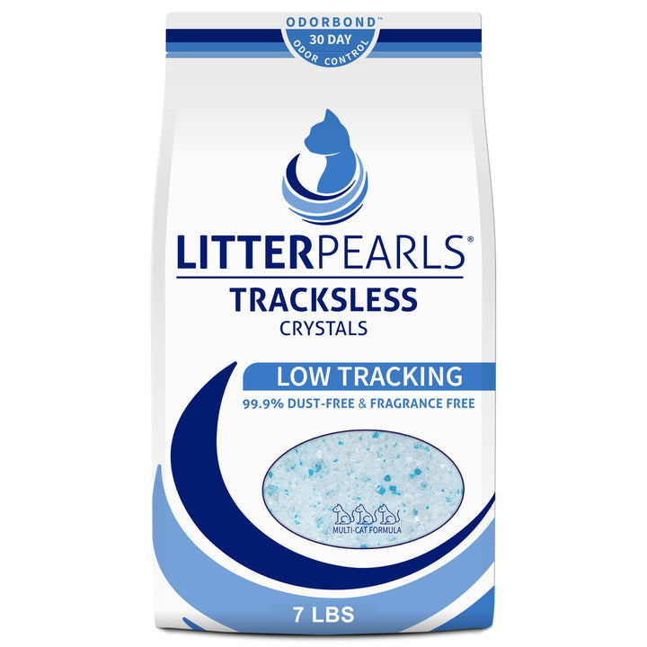 Litter Pearls Trackless Silikat Katzenstreu 4X 1,8kg Pack | Silica ODORBOND 30-Tage Geruchskontrolle