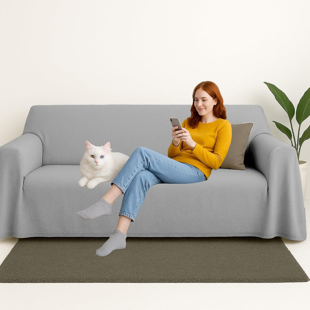 Byour3 - Tagesdecke Reine Baumwolle 100% LICHT Doppelbett Einzelbett Queen Size Bettdecke Rechteckig