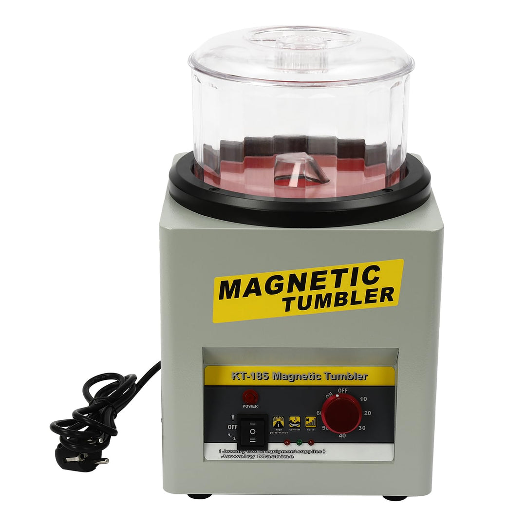Magnetische Trommel Schmuck Poliermaschine Schmuckpoliermaschine mit Zeitfunktion, 220V 2000RPM Magn