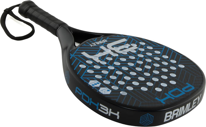 Brimley Padelschläger Carbon | Geeignet für Anfänger & Fortgeschrittene Spieler | 100% Carbon-Schläg