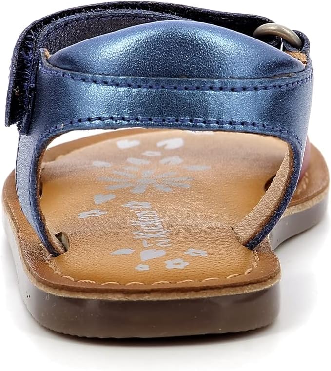 Kickers Mädchen DyastarSandale 23 EU Marine Metal Multico, 23 EU Marine Metal Multico