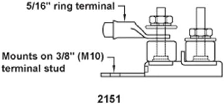 Blue Sea Systems mrbf Terminal Sicherung Blocks 2 Sicherungen, 2 Sicherungen
