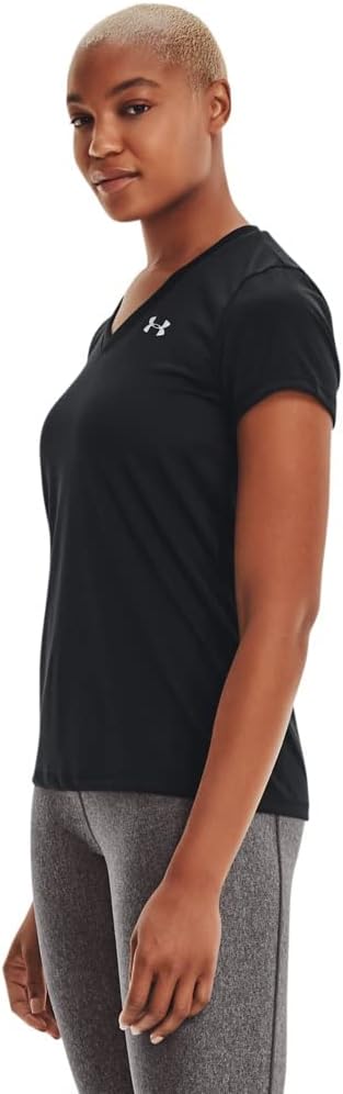 Under Armour Damen Fitness T-Shirt und Tank Tech Short Sleeve Solid M Schwarz, M Schwarz
