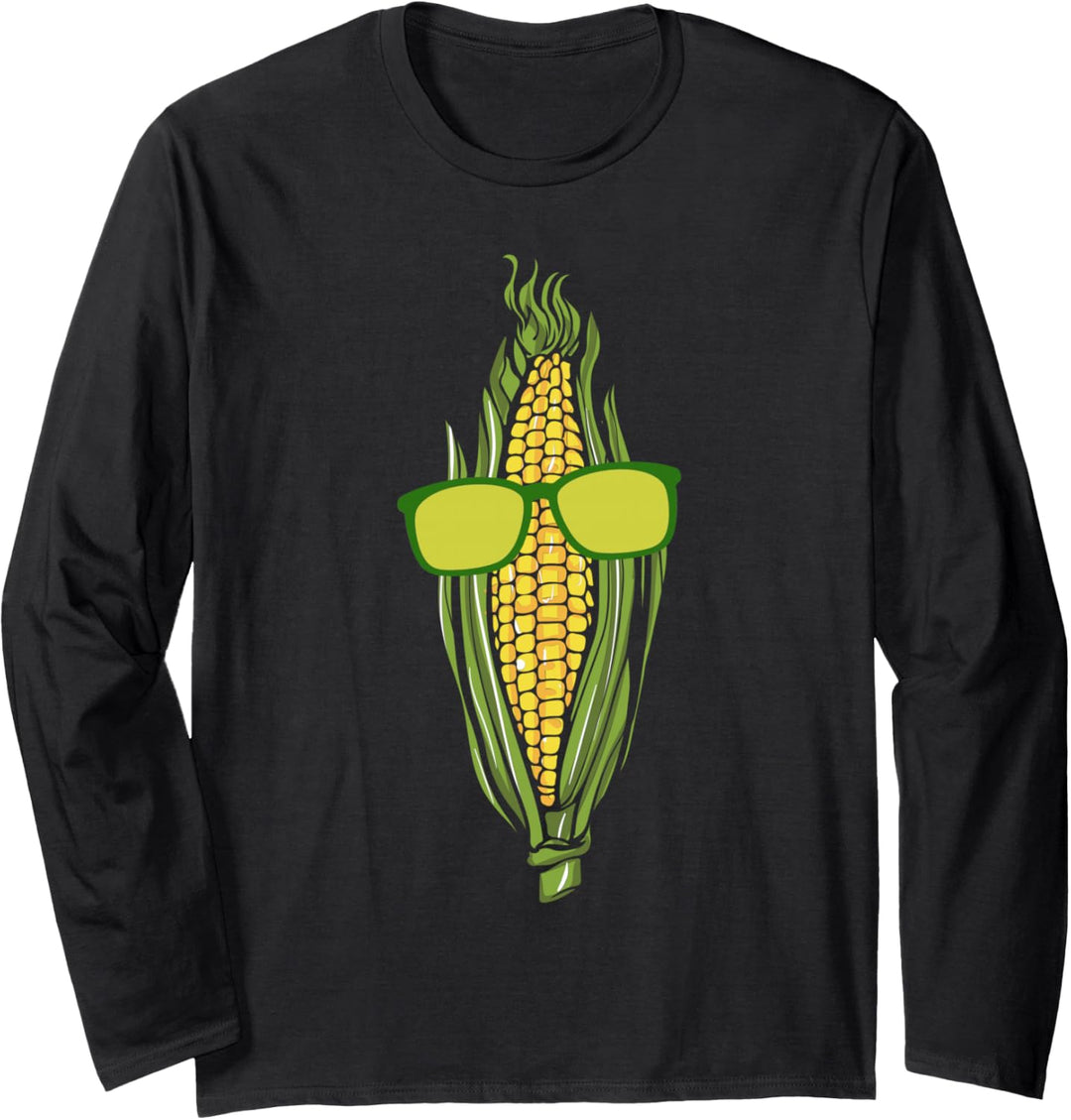 Mais häckseln Landwirt Bauer Landwirtschaft Maiskolben Langarmshirt