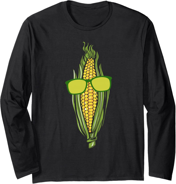 Mais häckseln Landwirt Bauer Landwirtschaft Maiskolben Langarmshirt