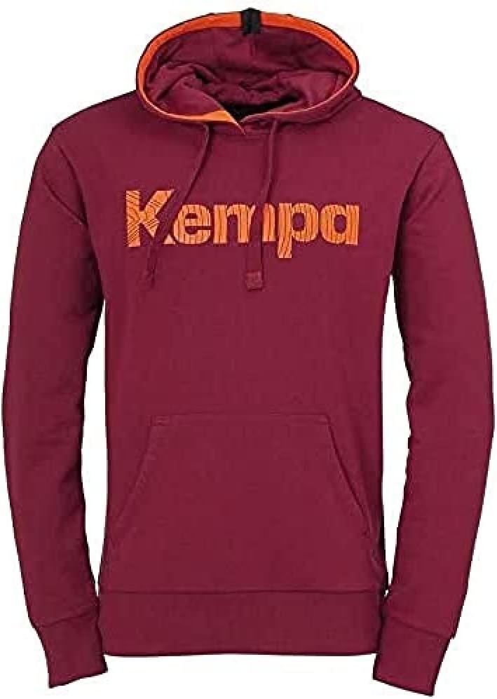 Kempa Kinder Graphic Hoodie Sweatshirt, deep rot, 164