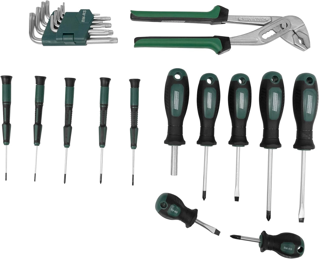 Brueder Mannesmann Werkzeuge M29057 Werkzeugsatz, 57-teilig